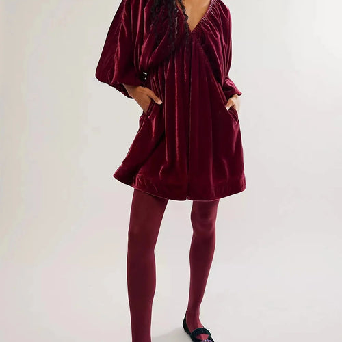 Portia Velvet Mini Dress