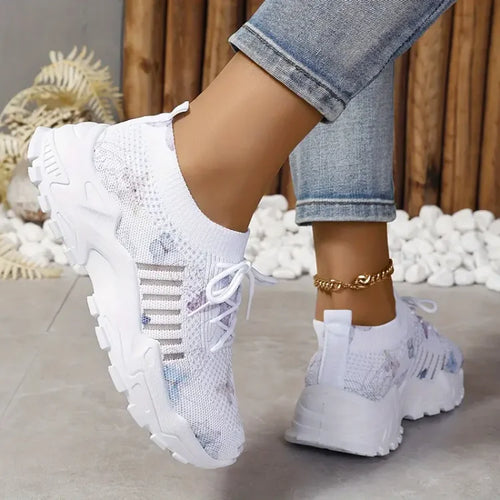 Women’s sneakers with butterfly pattern