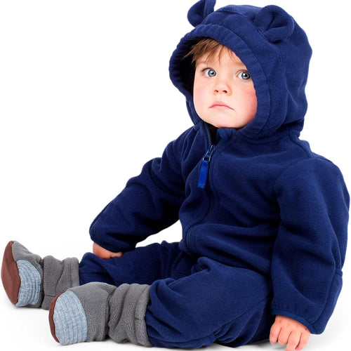 Pim & Lin Full Zip Up Fleece Suit for Babies and Toddlers