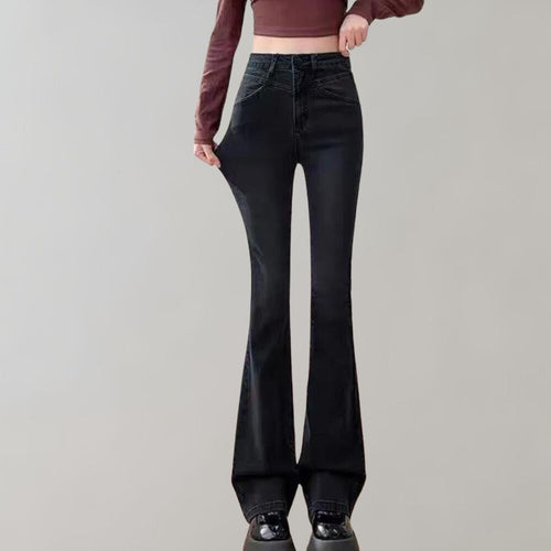 Black wide-leg pants for women