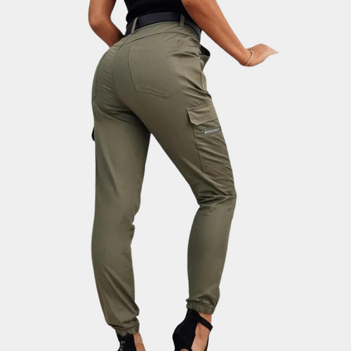 Women's casual cargo jeans