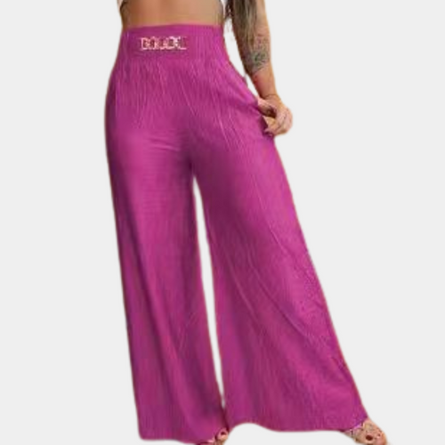 Elegant women's trousers with wide legs