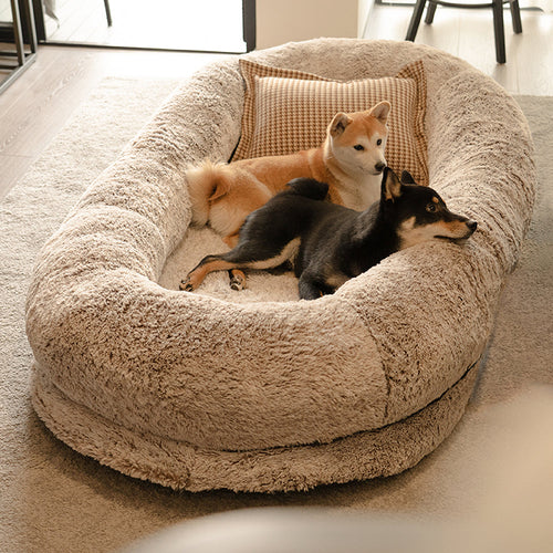 Luxury Super Large Sleep Deeper Oval Bed Human & Dog