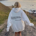 BackMessage - Unisex Hoodie with Unique Text - Comfortable and Stylish