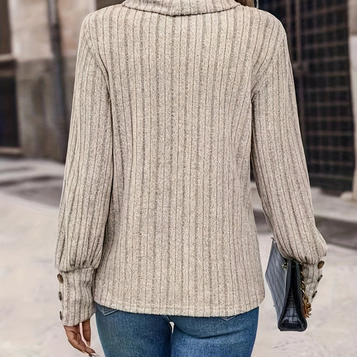 Turtleneck Long Sleeve Shirt