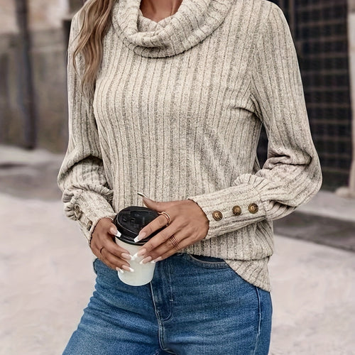 Turtleneck Long Sleeve Shirt