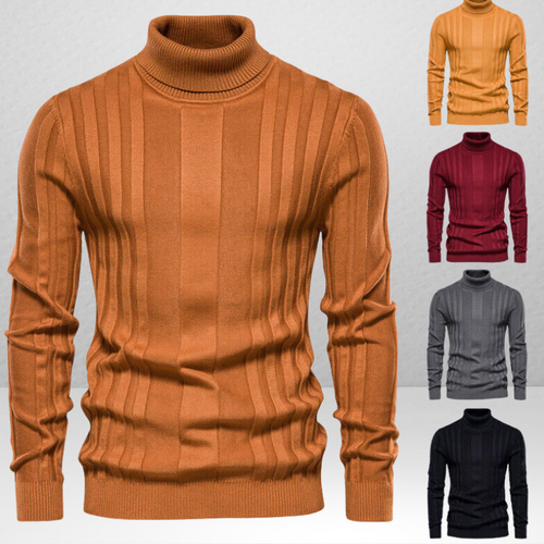 Leonidas™ | Striped Turtleneck Sweater