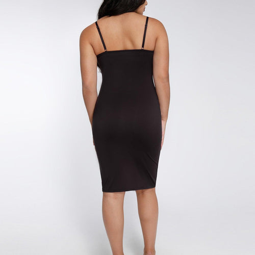 The Shapewear Dress Midi with Mesh Detail