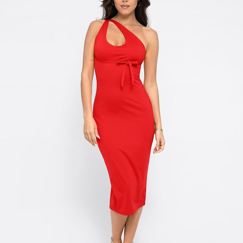 The Shapewear Dress Backless Halter Midi