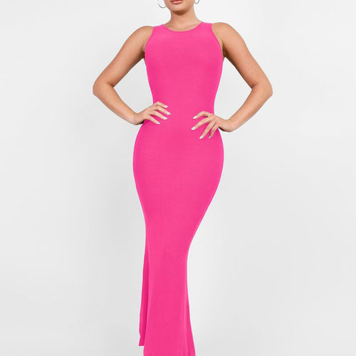 The Shapewear Dress Crew Neck Sleeveless Maxi