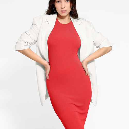 The Shapewear Dresses Crew Neck Sleeveless Midi