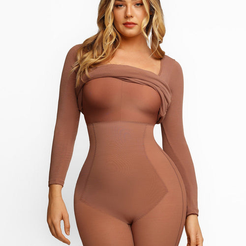 The Shapewear Dress Long Sleeve Maxi