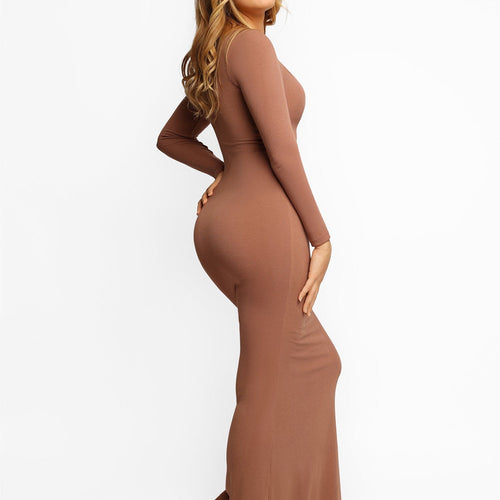 The Shapewear Dress Long Sleeve Maxi