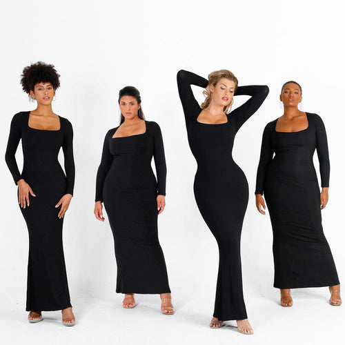 The Shapewear Dress Long Sleeve Maxi