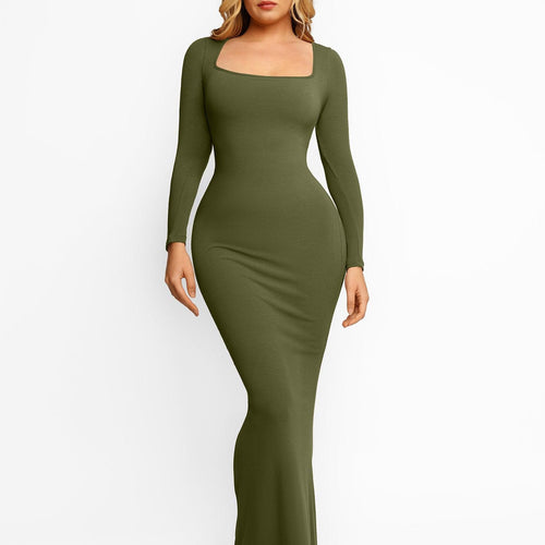 The Shapewear Dress Long Sleeve Maxi