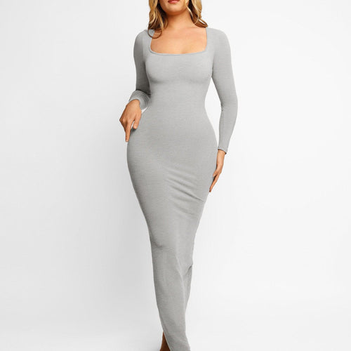 The Shapewear Dress Long Sleeve Maxi