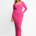 The Shapewear Dress Long Sleeve Maxi