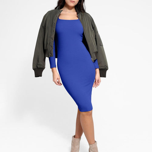 The Shapewear Dress Long Sleeve Midi