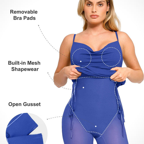 The Shapewear Dress Ruched Slip Modal Mini