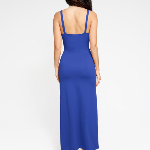 The Shapewear Dress Ruched Slit Maxi