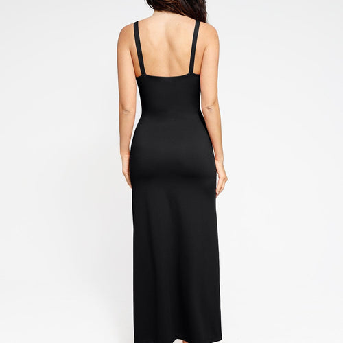 The Shapewear Dress Ruched Slit Maxi