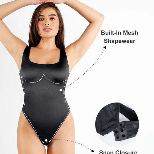 Built-In Shapewear Shine Dress Or Bodysuit