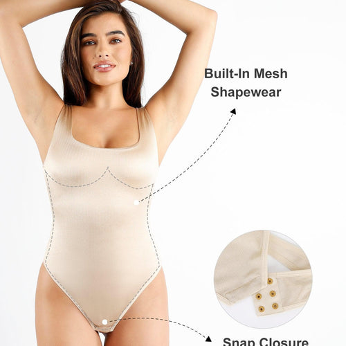 Built-In Shapewear Shine Dress Or Bodysuit