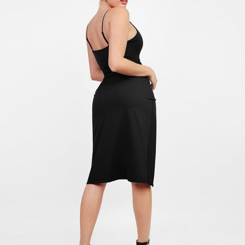 The Shapewear Dress Slip V-Neck Split Midi