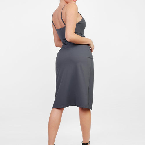 The Shapewear Dress Slip V-Neck Split Midi