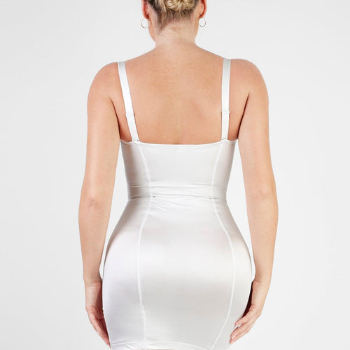 The Shapewear Dress Metallic Shiny Bustier Mini