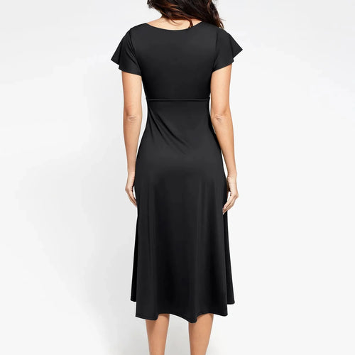 The Shapewear Dress A-Line Square Neck Midi