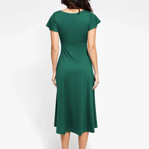 The Shapewear Dress A-Line Square Neck Midi