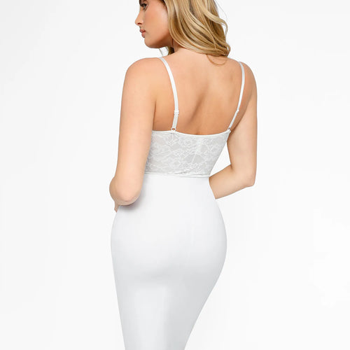 The Shapewear Dress Corset Style Lace Midi