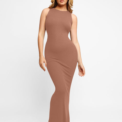 The Shapewear Dress Crew Neck Sleeveless Maxi