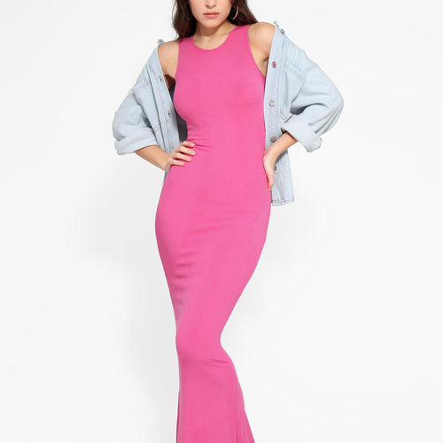 The Shapewear Dress Crew Neck Sleeveless Maxi