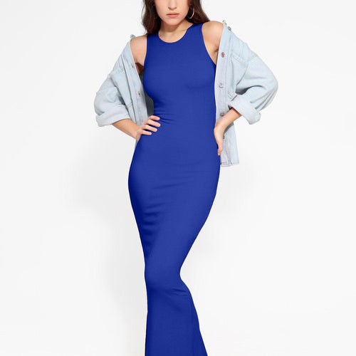 The Shapewear Dress Crew Neck Sleeveless Maxi