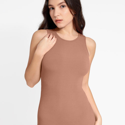 The Shapewear Dress Crew Neck Sleeveless Maxi