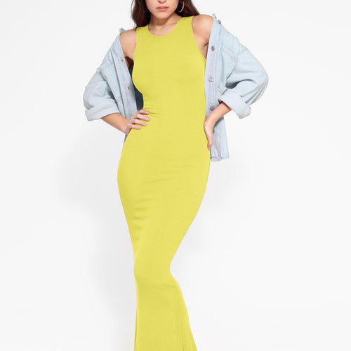 The Shapewear Dress Crew Neck Sleeveless Maxi