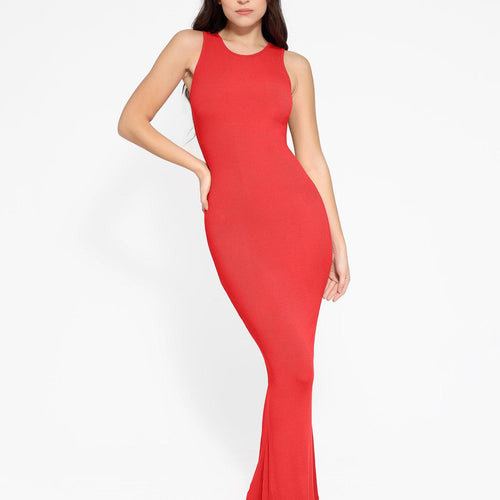 The Shapewear Dress Crew Neck Sleeveless Maxi