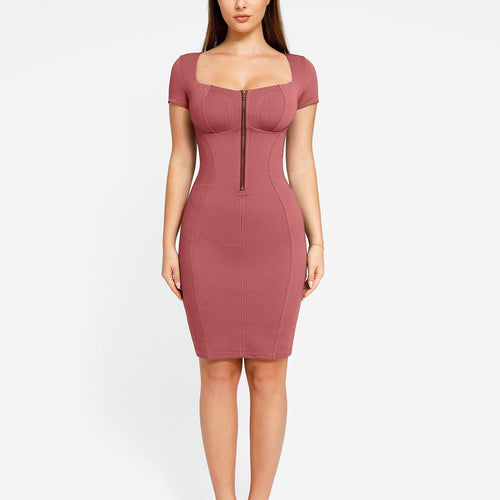 The Shapewear Dress Denim Midi