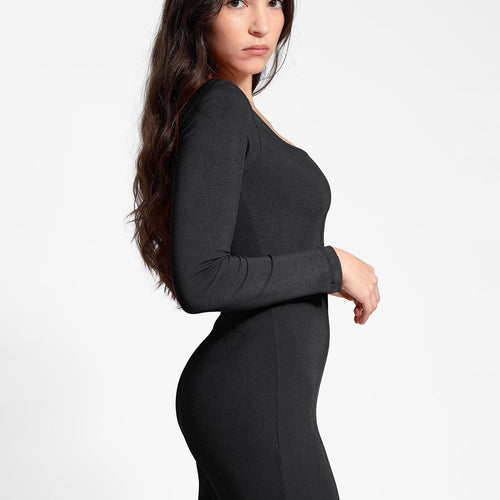 The Shapewear Dress Long Sleeve Maxi