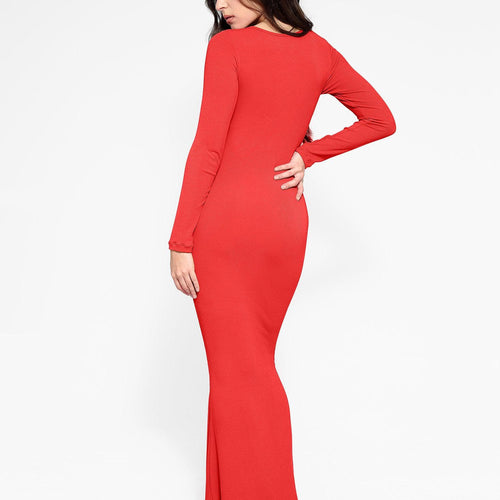 The Shapewear Dress Long Sleeve Maxi