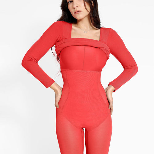 The Shapewear Dress Long Sleeve Midi