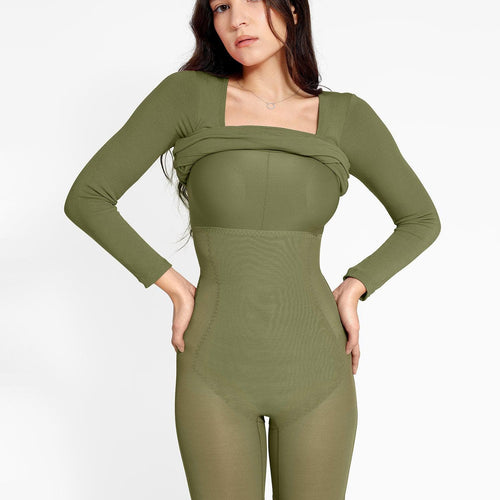 The Shapewear Dress Long Sleeve Midi