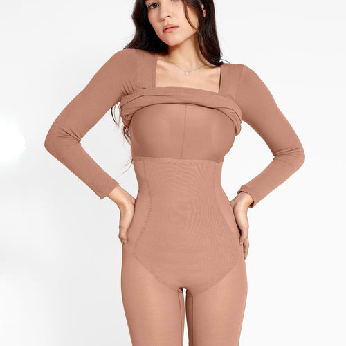 The Shapewear Dress Long Sleeve Midi