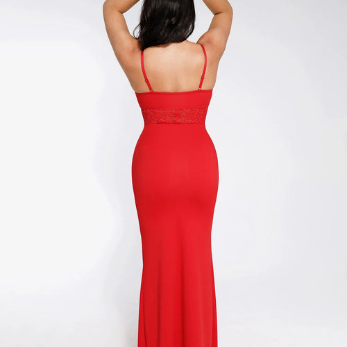 The Shapewear Dress Mermaid Hem Lace Slip Maxi