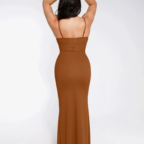 The Shapewear Dress Mermaid Hem Lace Slip Maxi