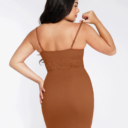 The Shapewear Dress Mermaid Hem Lace Slip Maxi