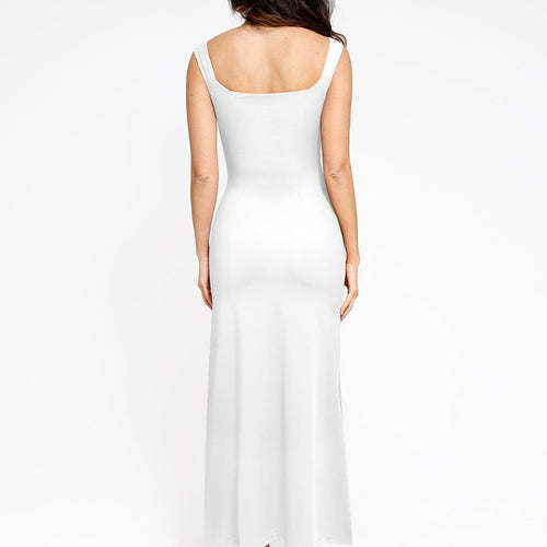 The Shapewear Dress Off Shoulder Split Maxi