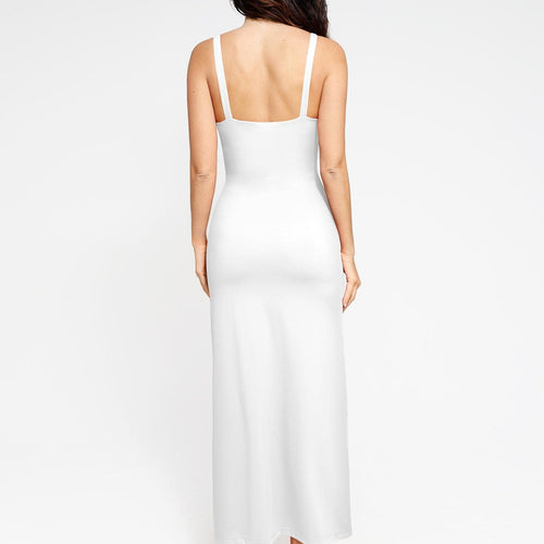 The Shapewear Dress Ruched Slit Maxi